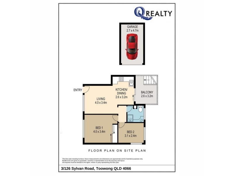 3/126 Sylvan Road, Toowong QLD 4066 Floorplan