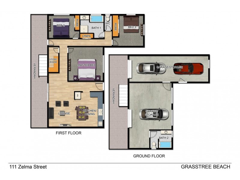 111 Zelma Street, Grasstree Beach QLD 4740 Floorplan
