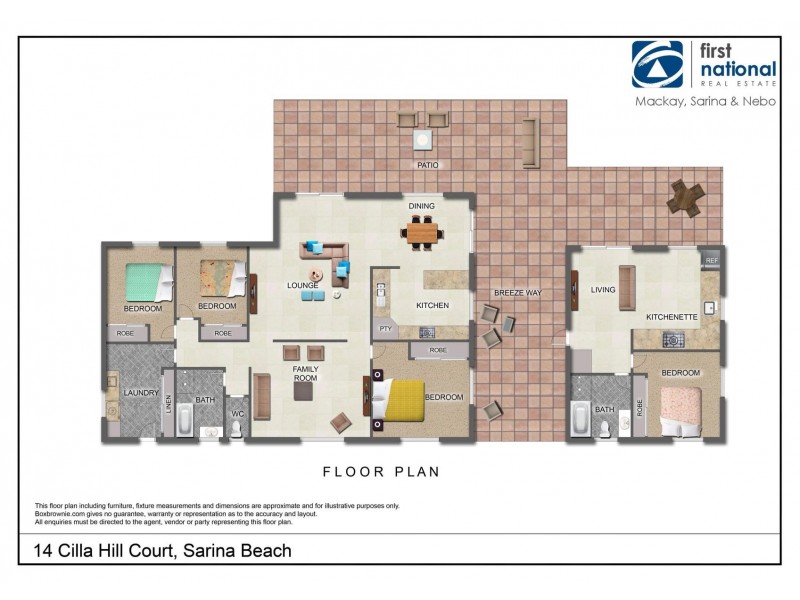 14 Cilla Hill Court, Sarina Beach QLD 4737 Floorplan