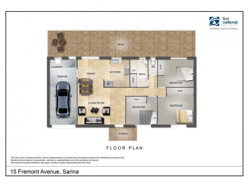 15 Fremont Avenue, Sarina QLD 4737 Floorplan