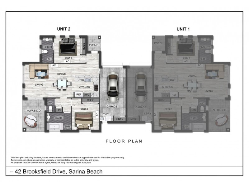 2/42 Brooksfield Drive, Sarina Beach QLD 4737 Floorplan