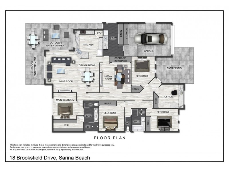 18 Brooksfield Drive, Sarina Beach QLD 4737 Floorplan