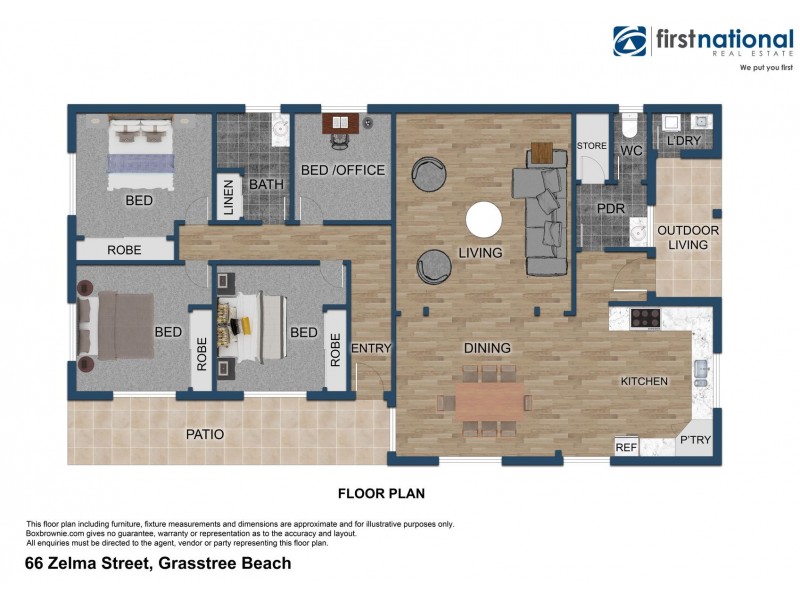 66 Zelma Street, Grasstree Beach QLD 4740 Floorplan