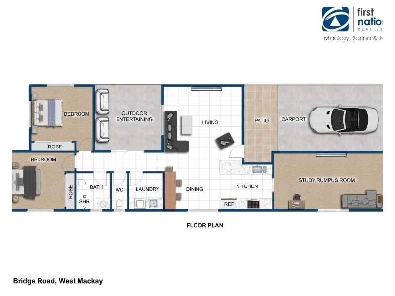 3/379 Bridge Road, West Mackay QLD 4740 Floorplan