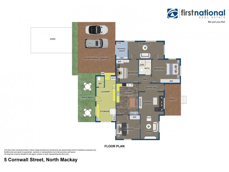 5 Cornwall Street, North Mackay QLD 4740 Floorplan