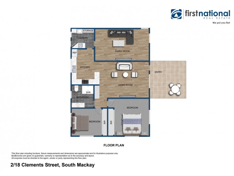 2/18 Clements Street, South Mackay QLD 4740 Floorplan