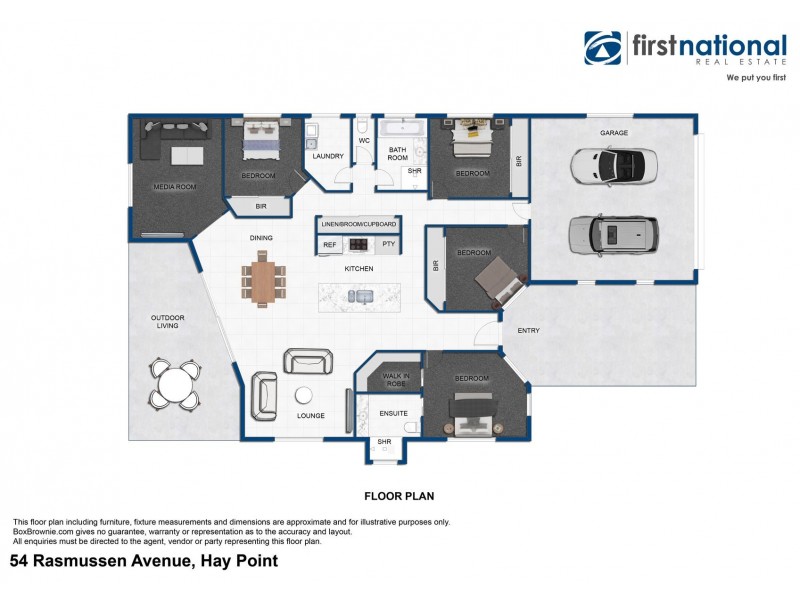 54 Rasmussen Avenue, Hay Point QLD 4740 Floorplan