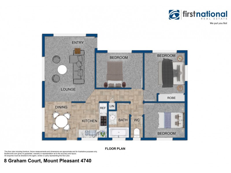 8 Graham Court, Mount Pleasant QLD 4740 Floorplan