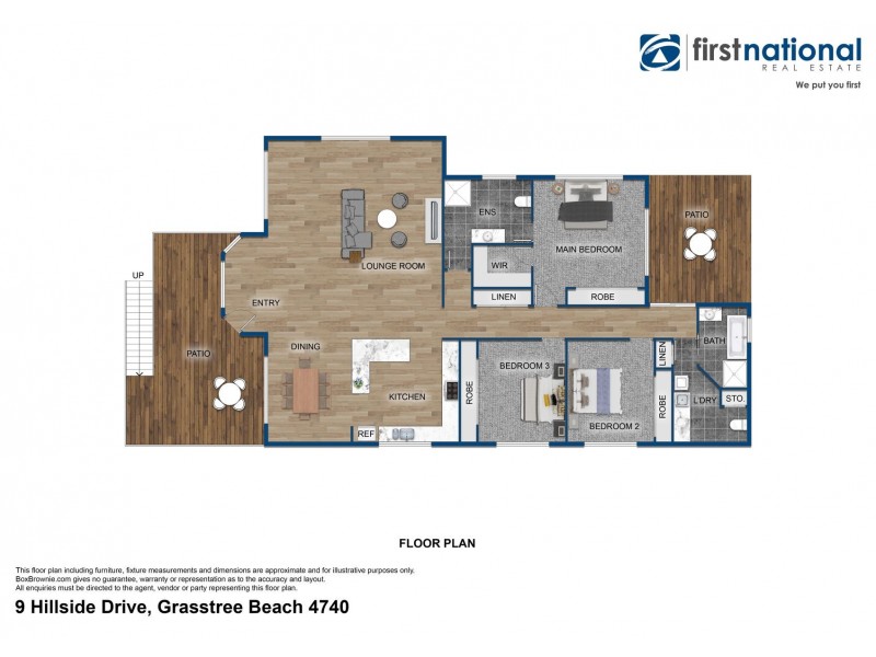 9 Hillside Drive, Grasstree Beach QLD 4740 Floorplan