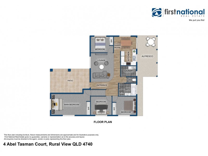 4 Abel Tasman Court, Rural View QLD 4740 Floorplan
