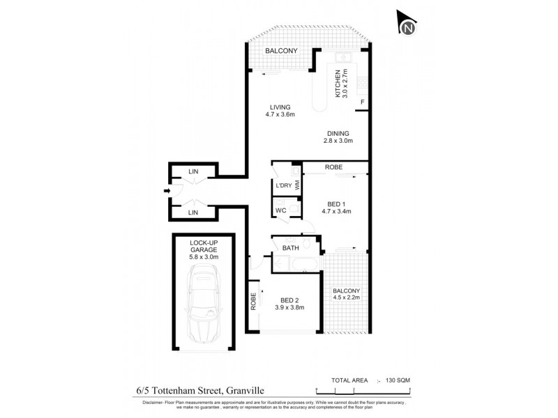 6/5 Tottenham Street, Harris Park NSW 2150 Floorplan