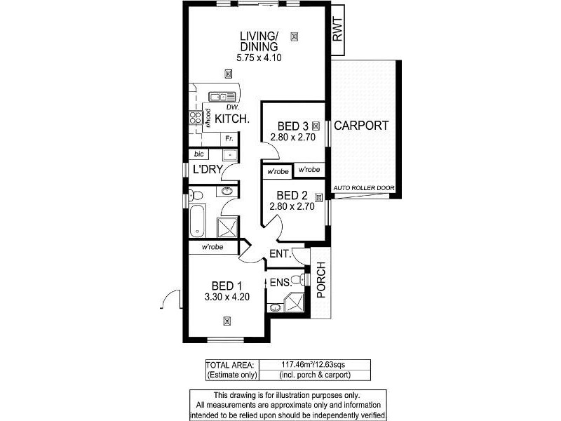 2/39 Tennyson Street, Kurralta Park SA 5037 Floorplan