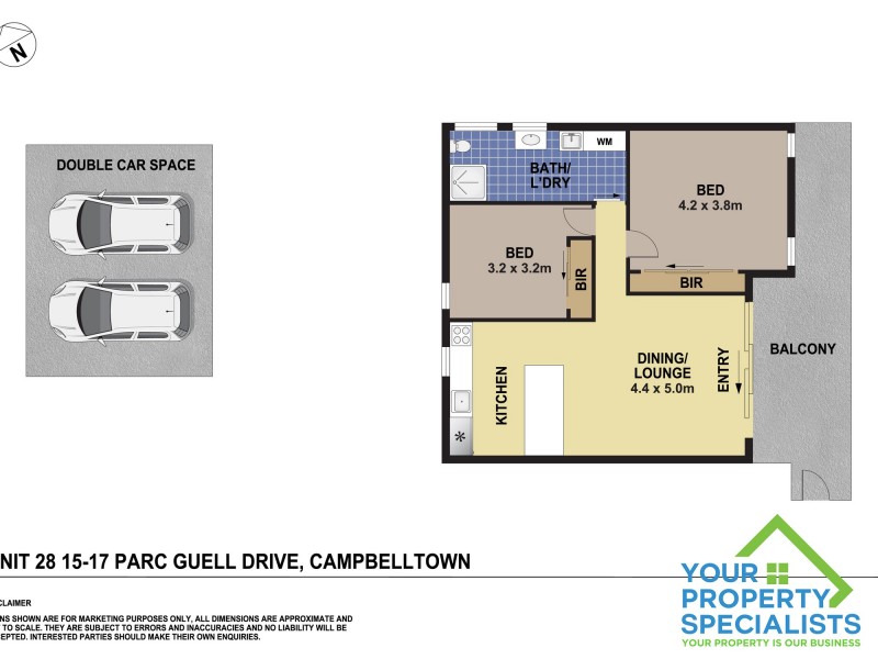 28/15 Parc Guell Drive, Campbelltown NSW 2560 Floorplan