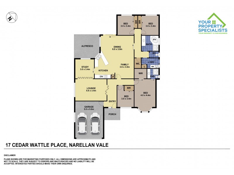 17 Cedar Wattle Place, Narellan Vale NSW 2567 Floorplan