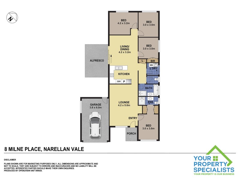 8 Milne Place, Narellan Vale NSW 2567 Floorplan