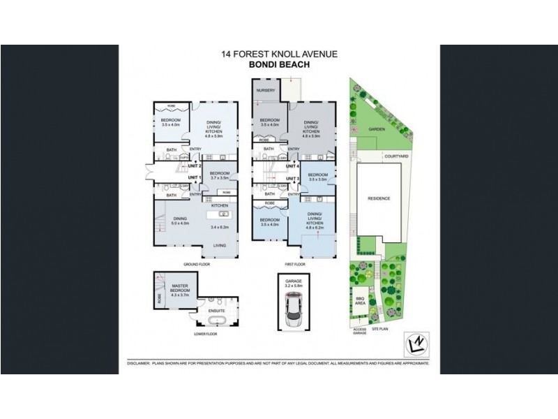 3/14 Forest Knoll Ave, Bondi Beach NSW 2026 Floorplan