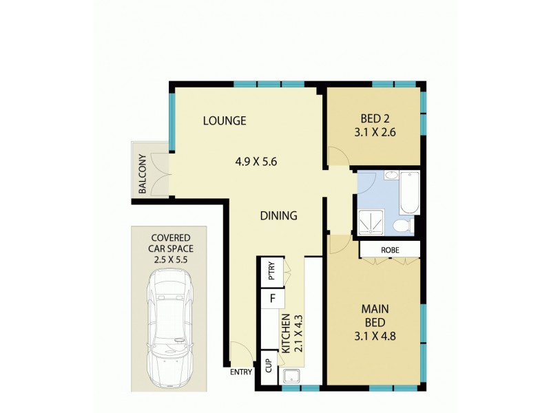 4/142 Old South Head Rd, Bellevue Hill NSW 2023 Floorplan