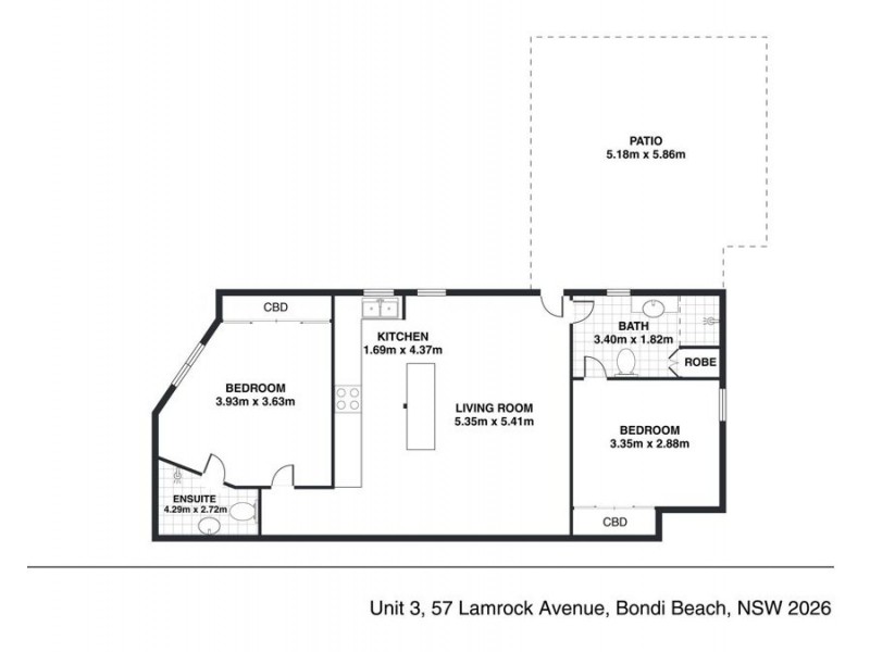 3/57 Lamrock Ave, Bondi Beach NSW 2026 Floorplan