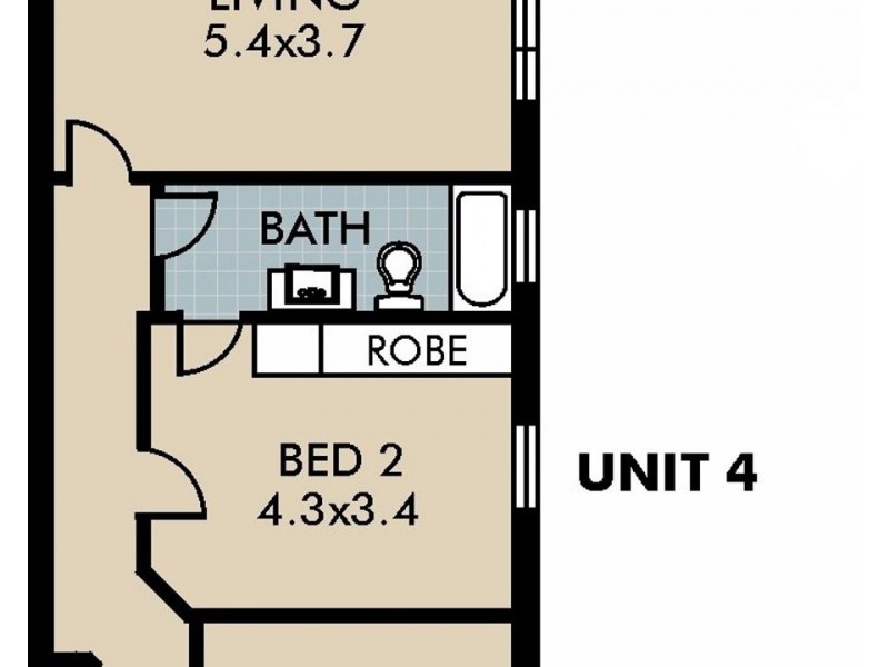 4/57 Lamrock Ave, Bondi Beach NSW 2026 Floorplan