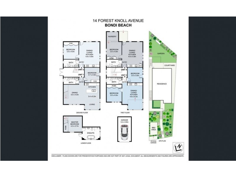 1/14 Forest Knoll Ave, Bondi Beach NSW 2026 Floorplan