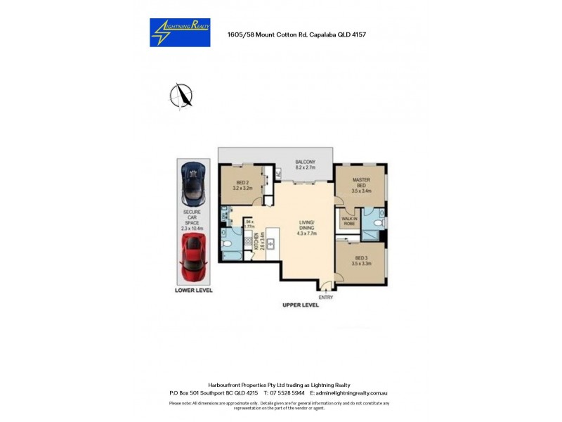 1605/58 Mount Cotton Road, Capalaba QLD 4157 Floorplan