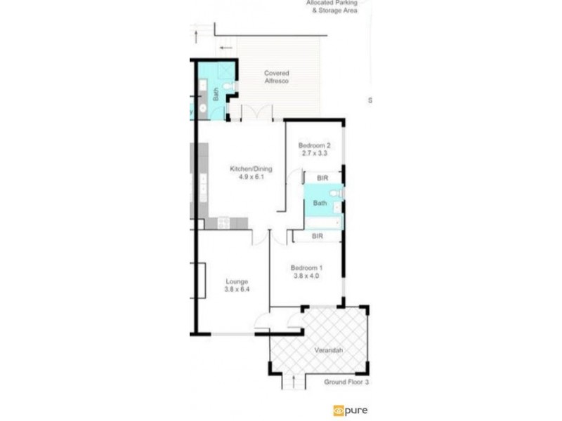 3/58 Forrest Street, Cottesloe WA 6011 Floorplan