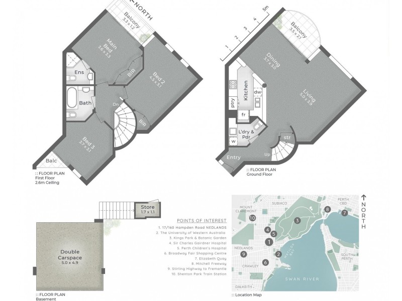 17/160 Hampden Road, Nedlands WA 6009 Floorplan