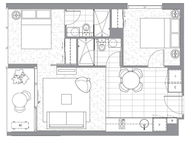 3001/33 MacKenzie Street, Melbourne VIC 3000 Floorplan