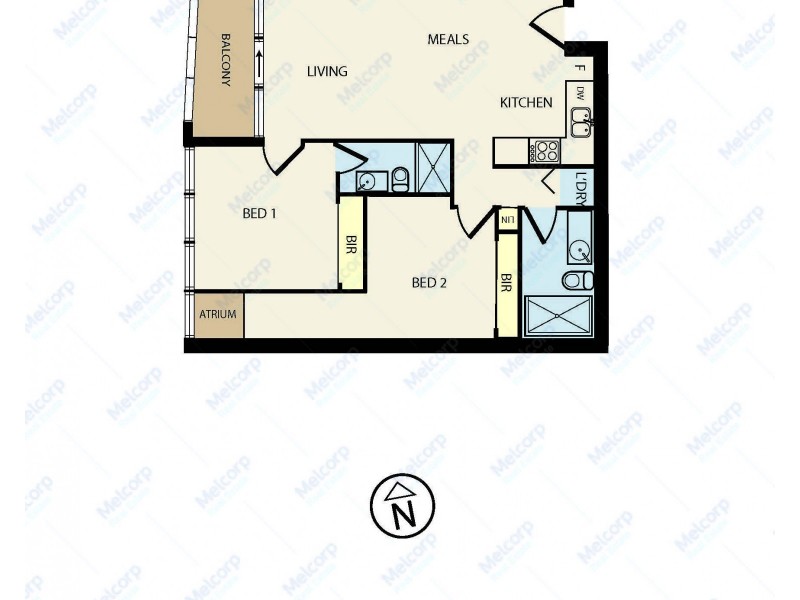 2603/9 Power Street, Southbank VIC 3006 Floorplan