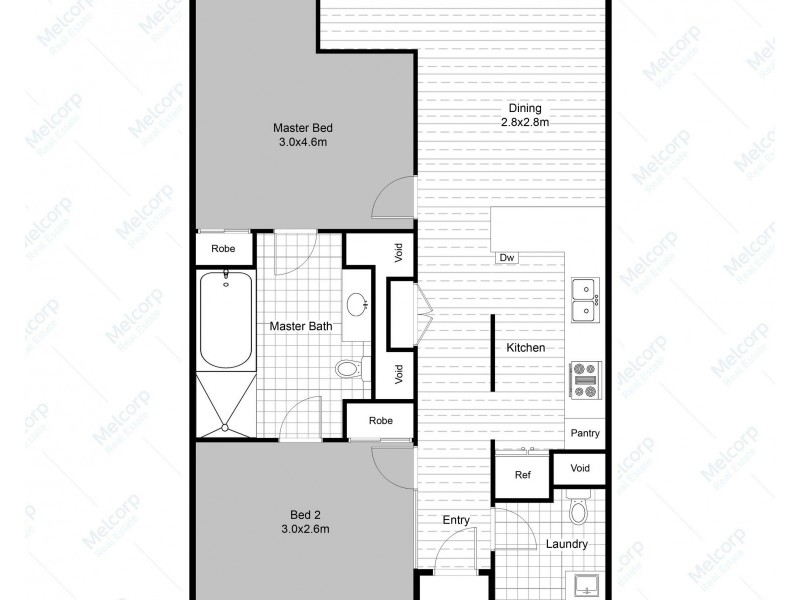105/60 Siddeley Street, Docklands VIC 3008 Floorplan