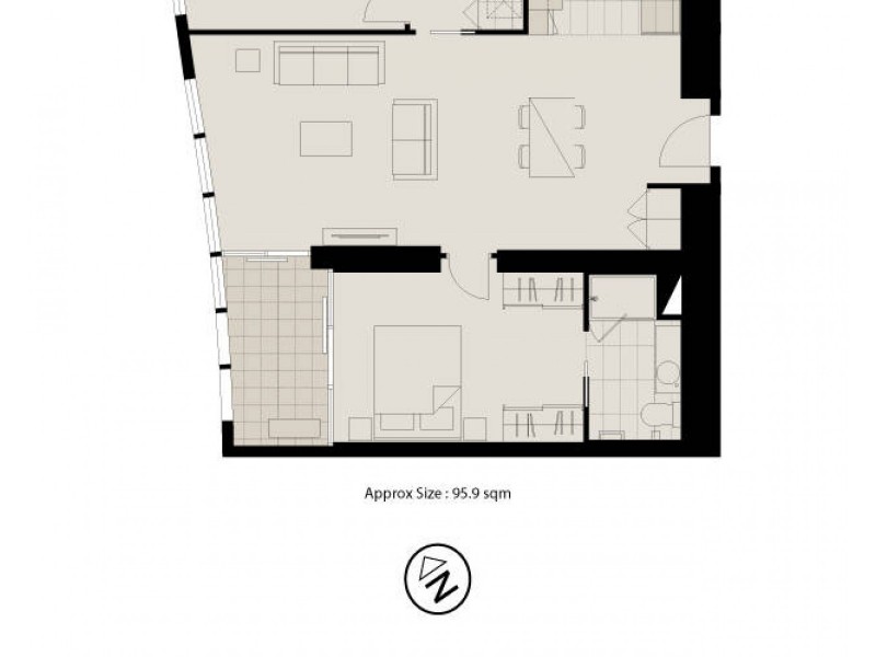 3104/9 Power Street, Southbank VIC 3006 Floorplan