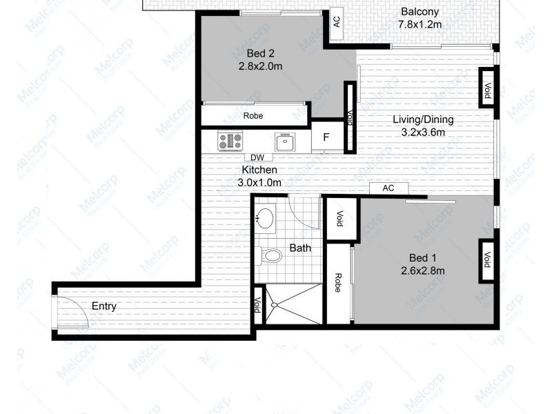 4403/80 A’beckett Street, Melbourne VIC 3000 Floorplan