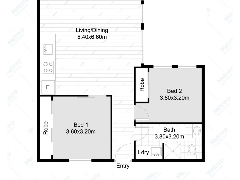 816/422 Collins Street, Melbourne VIC 3000 Floorplan