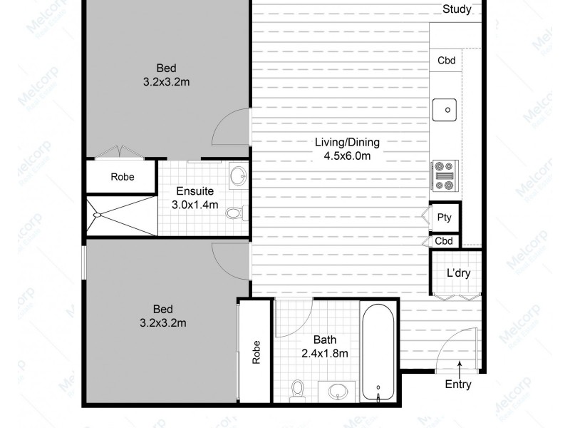303/152 Sturt Street, Southbank VIC 3006 Floorplan