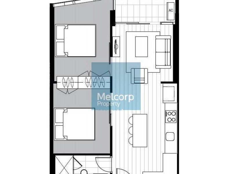 4709/33 Rose Lane, Melbourne VIC 3000 Floorplan