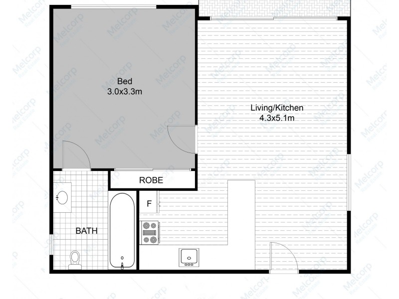 3/227 Page Street, Middle Park VIC 3206 Floorplan