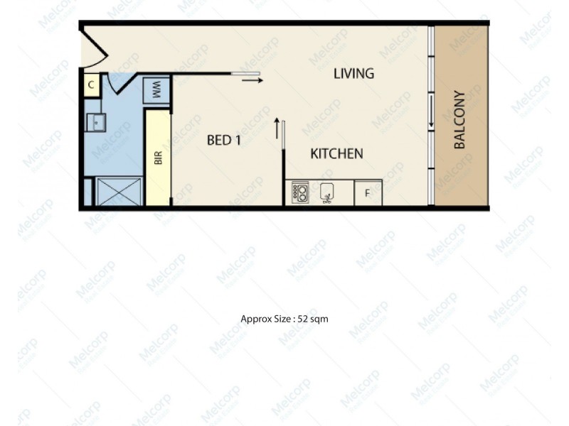 107/353 Napier Street, Fitzroy VIC 3065 Floorplan