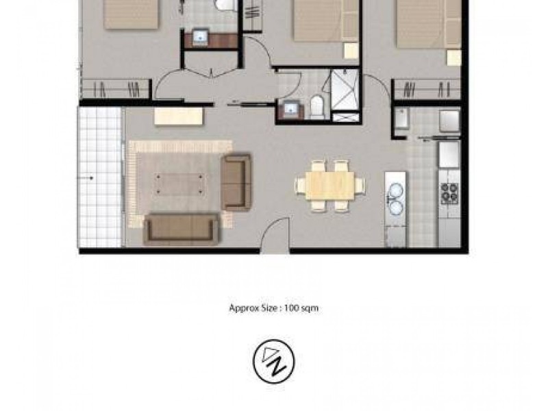 4001/483 Swanston Street, Melbourne VIC 3000 Floorplan