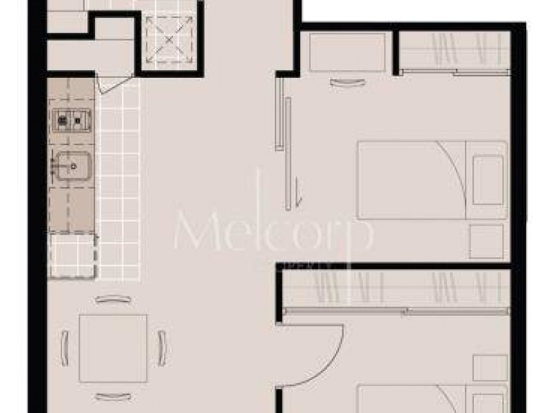 1711/25 Therry Street, Melbourne VIC 3000 Floorplan