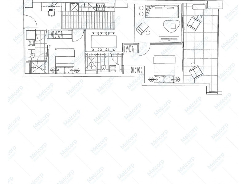 1011/199 William Street, Melbourne VIC 3000 Floorplan