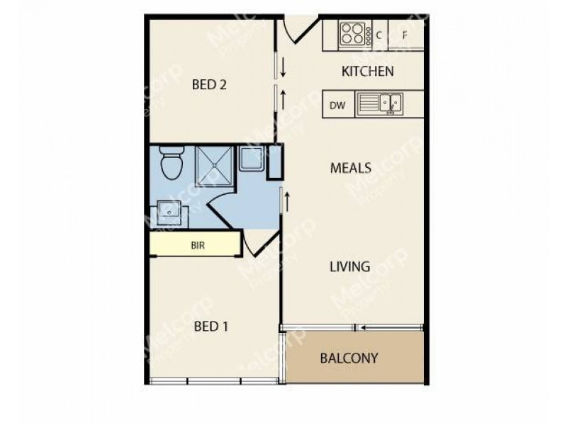 1505/483 Swanston Street, Melbourne VIC 3000 Floorplan