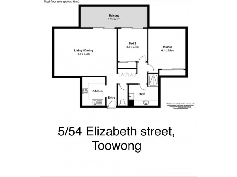 Unit 5 54 Elizabeth Street, Toowong QLD 4066 Floorplan