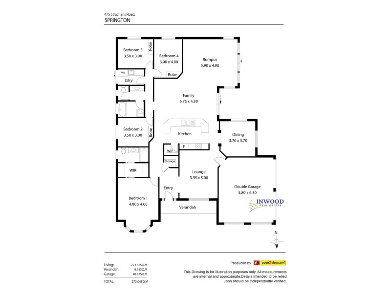 475 Strachans Road, Springton SA 5235 Floorplan