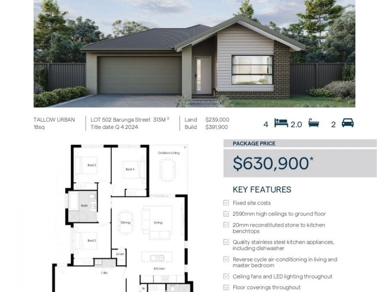 LOT 502 Barunga Street, Yarrabilba QLD 4207