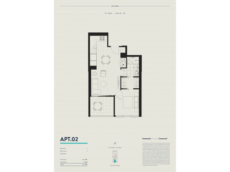 2502/365 St Pauls Terrace, Fortitude Valley QLD 4006 Floorplan