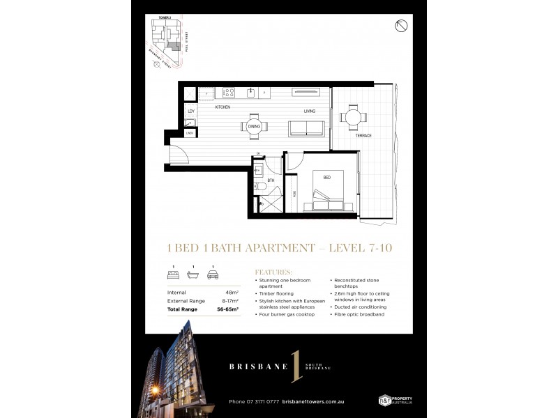1 Cordelia Street, South Brisbane QLD 4101 Floorplan