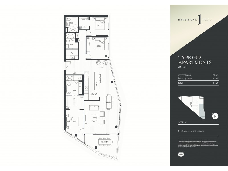 1 Cordelia street, South Brisbane QLD 4101 Floorplan