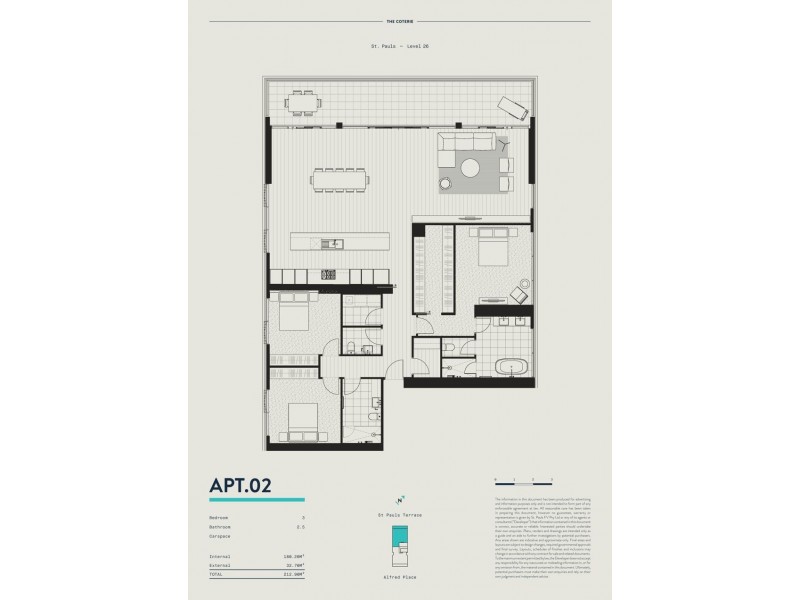 2602/365 St Pauls Terrace Street, Fortitude Valley QLD 4006 Floorplan