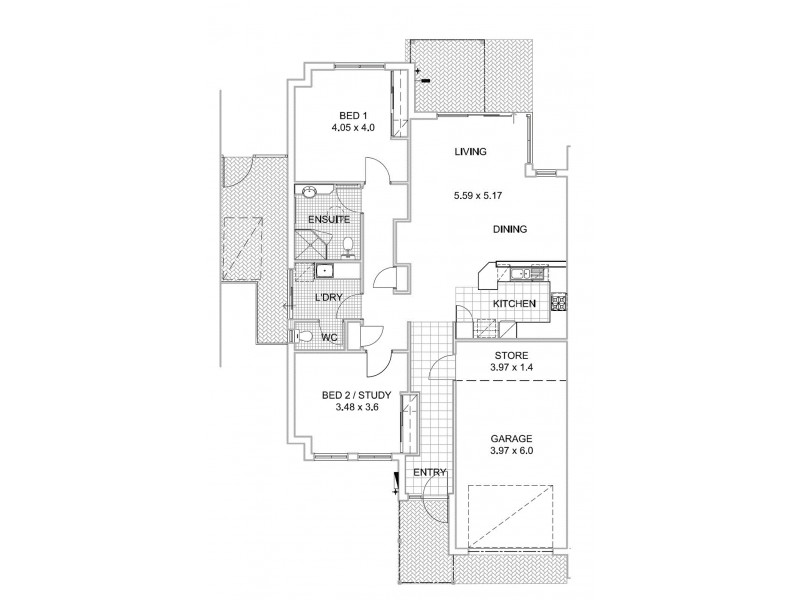 2/71 Ruislip Street, Wembley WA 6014 Floorplan