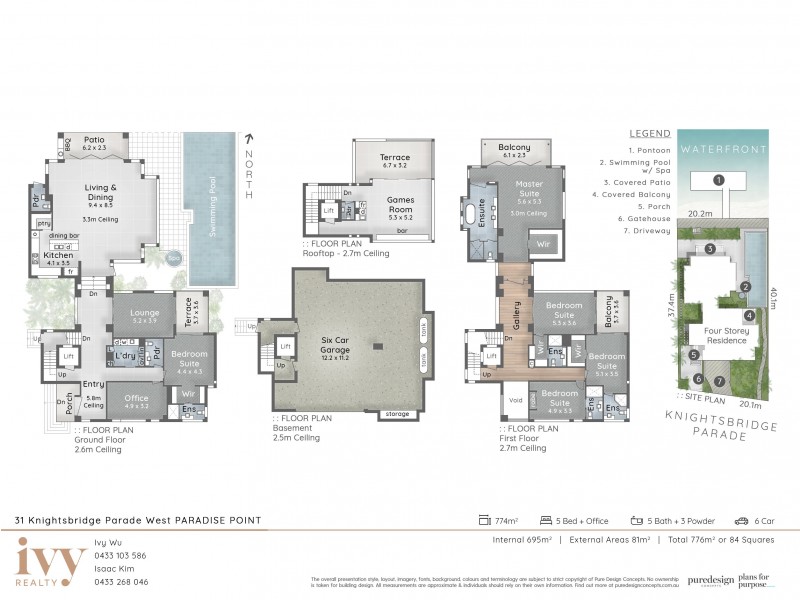 31 Knightsbridge Parade West, Sovereign Islands QLD 4216 Floorplan